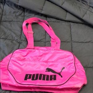 Pink Puma gym bag